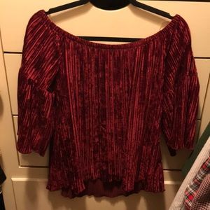 Velvet top